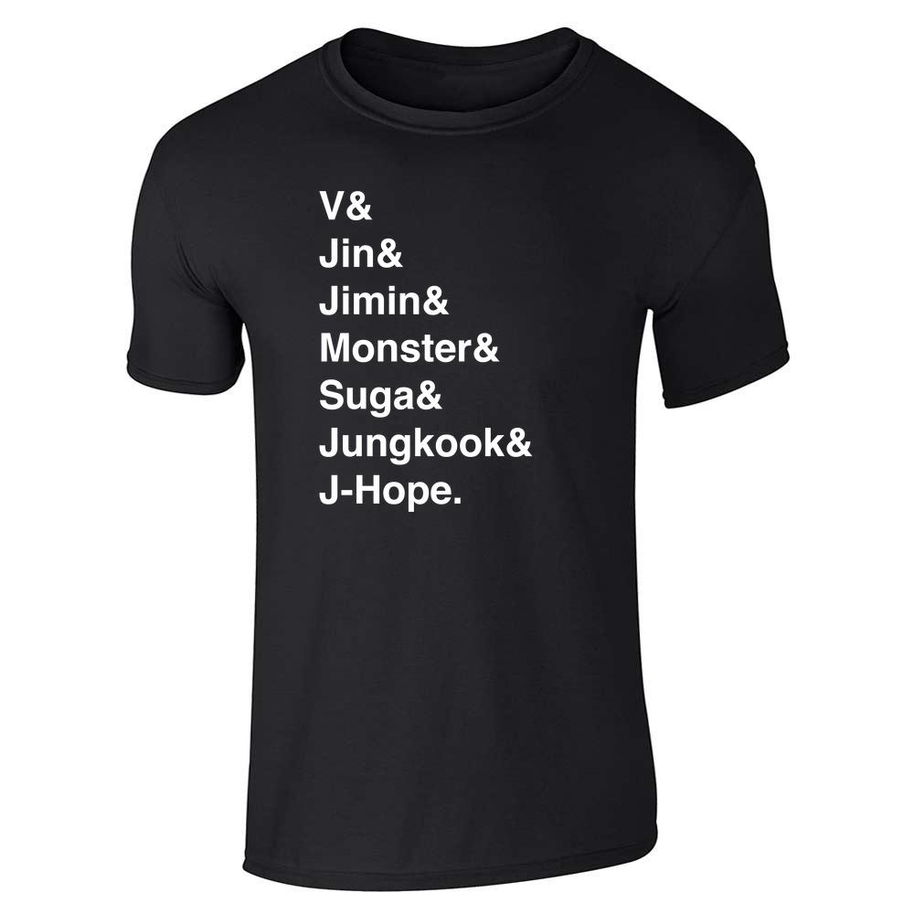 K-Pop Group Names List  Unisex Tee