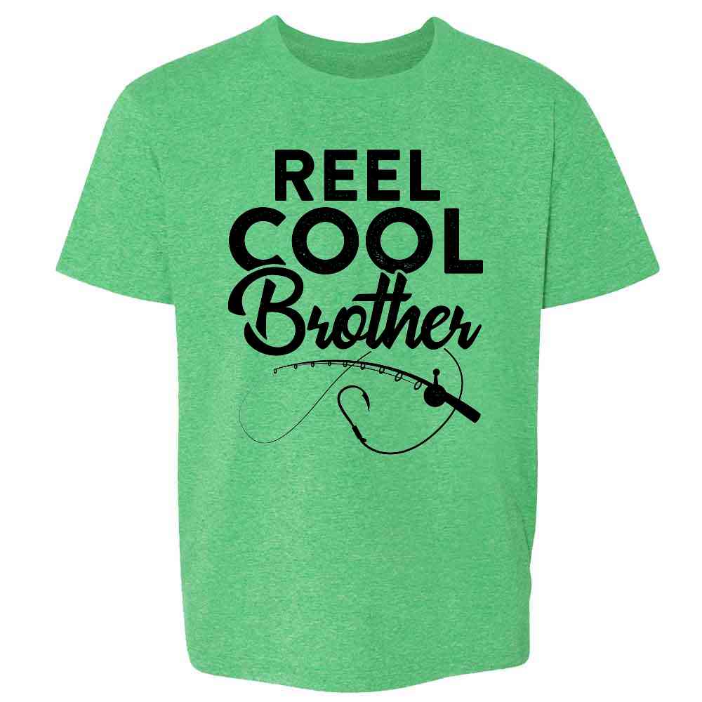 Reel Cool Brother Fishing Rod Fisherman Funny Kids & Youth Tee