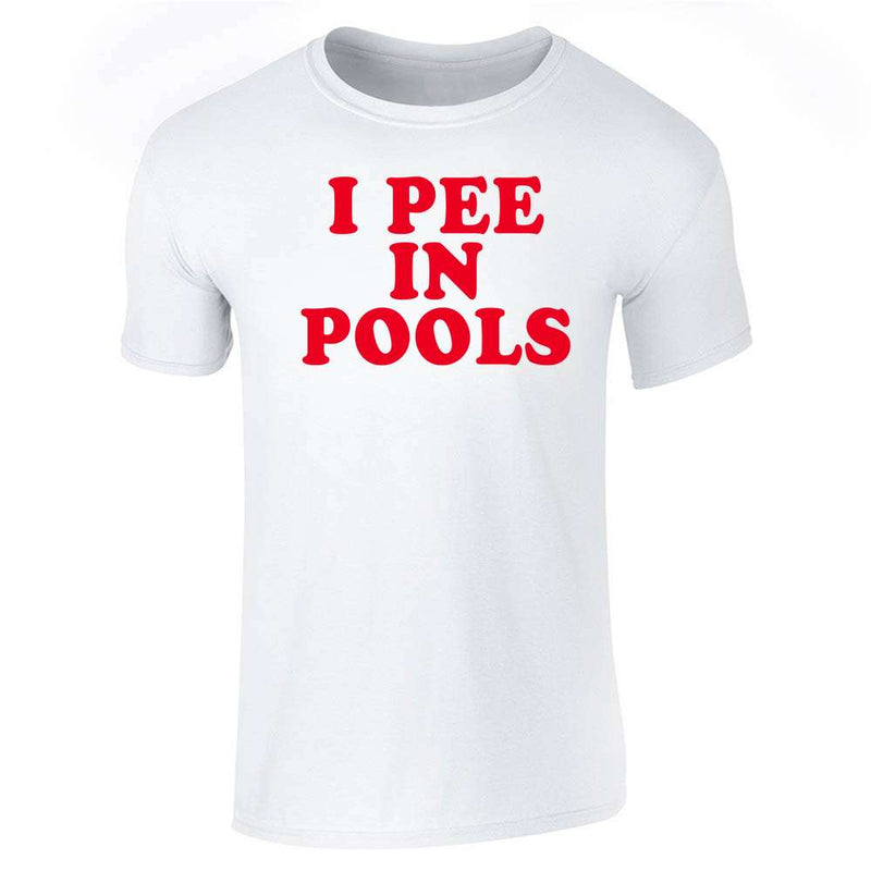 I Pee in Pools Funny Retro Party Quote Unisex Tee