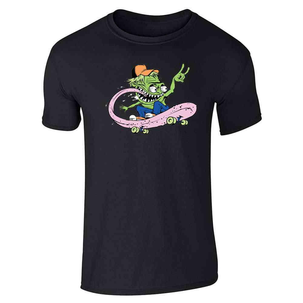 Skateboard Monster Retro Cool Funny Unisex Tee