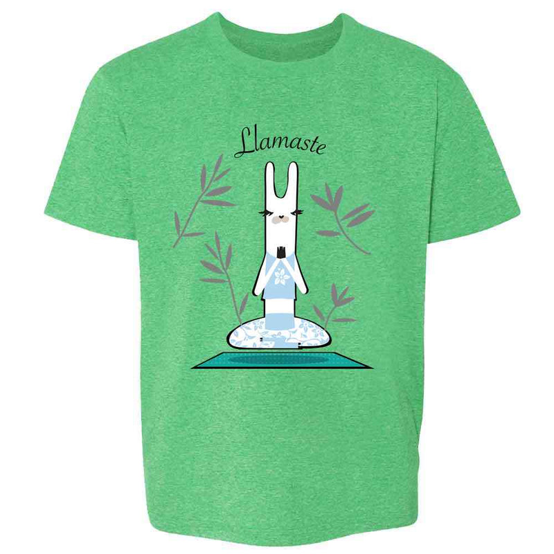 Llamastae Llama Yoga Funny Cute Namaste Kids & Youth Tee