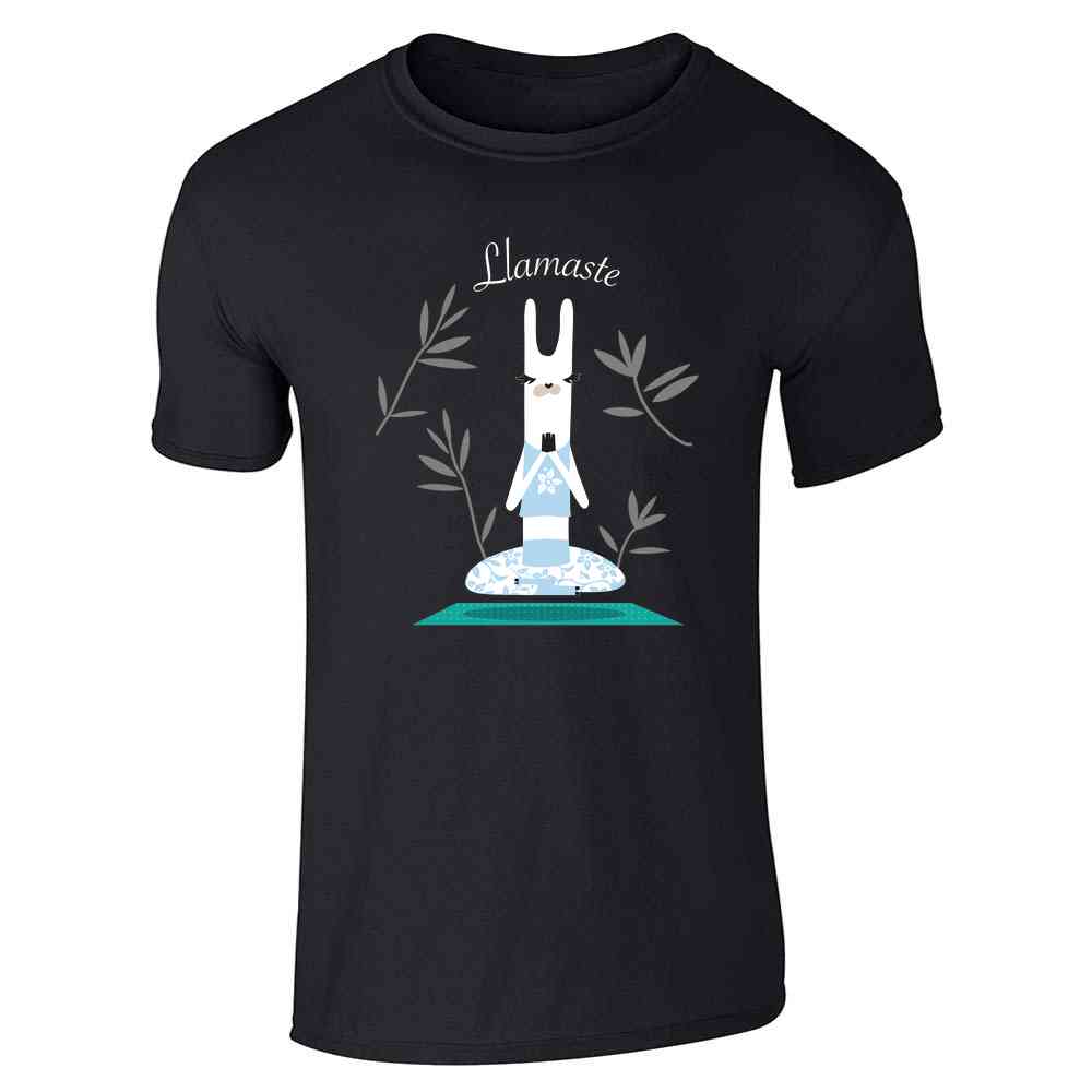 Llamastae Llama Yoga Funny Cute Namaste Unisex Tee