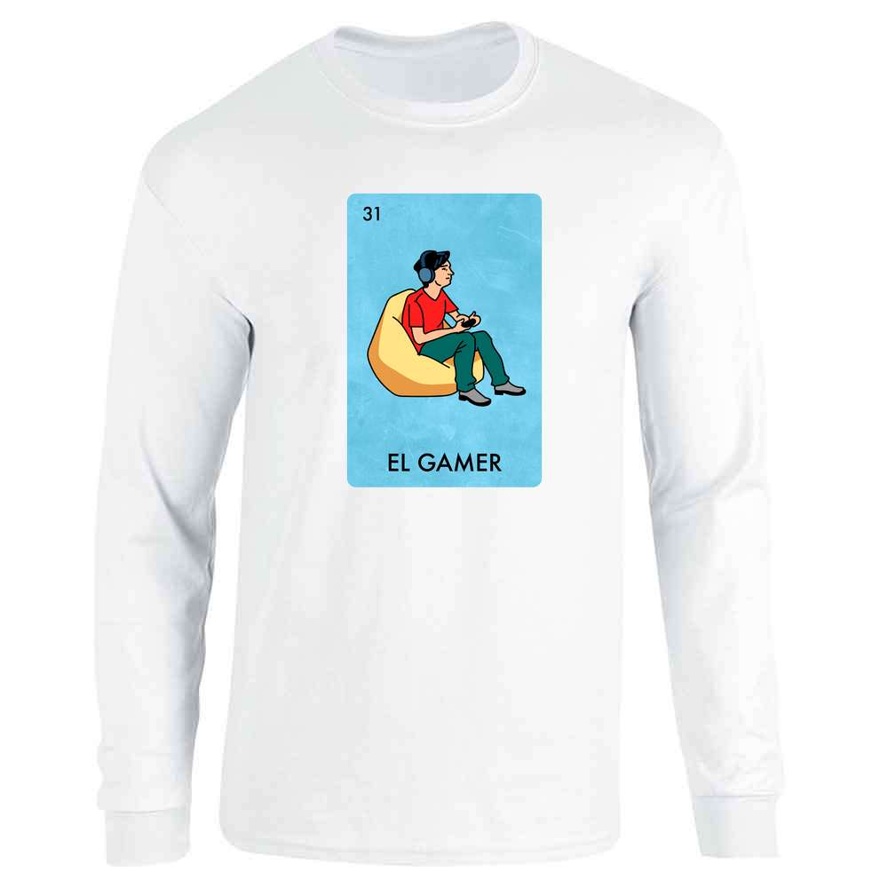 El Gamer Video Games Funny Mexican Lottery Parody  Long Sleeve