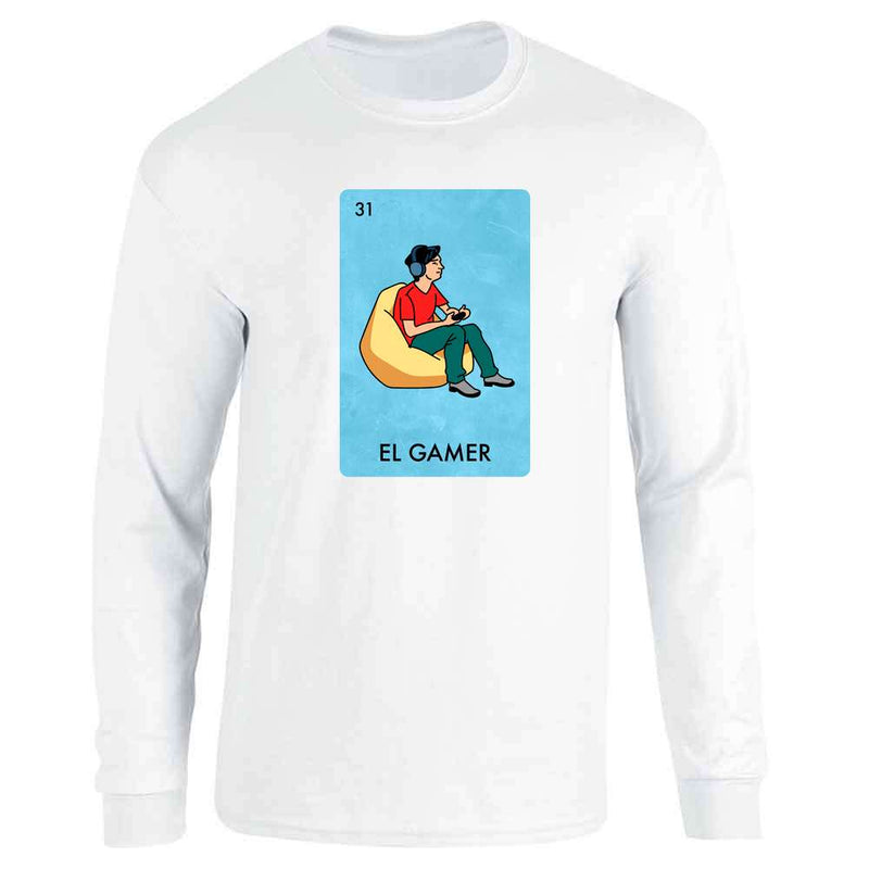El Gamer Video Games Funny Mexican Lottery Parody  Long Sleeve