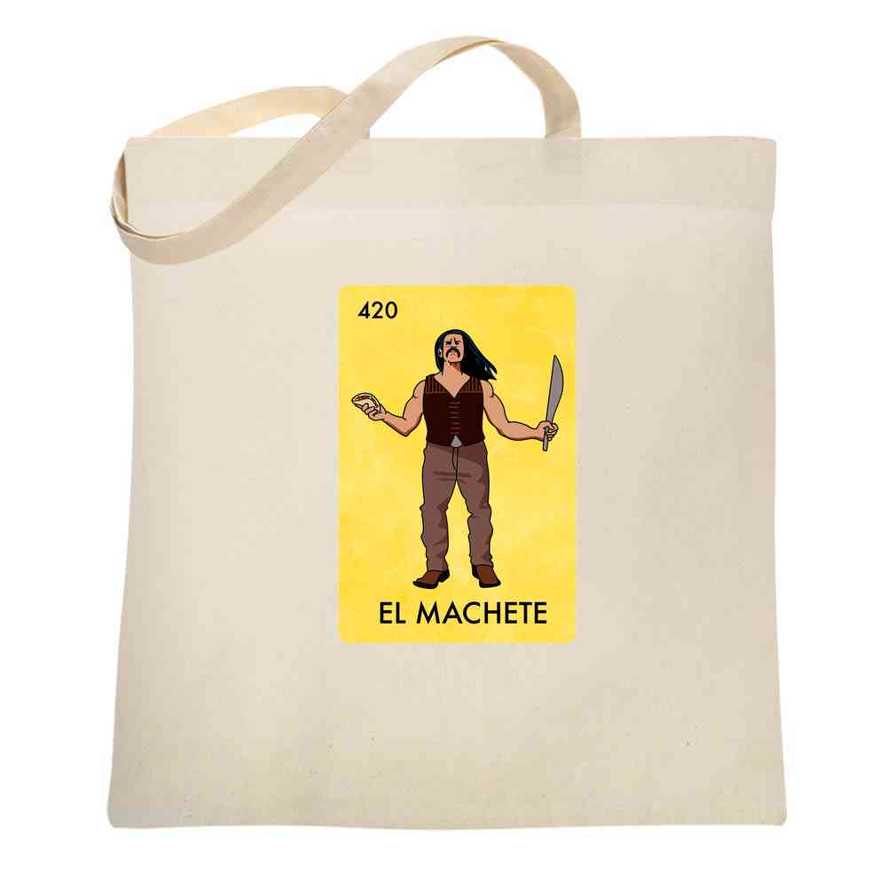 El Machete Mexican Lottery Parody Funny  Tote Bag