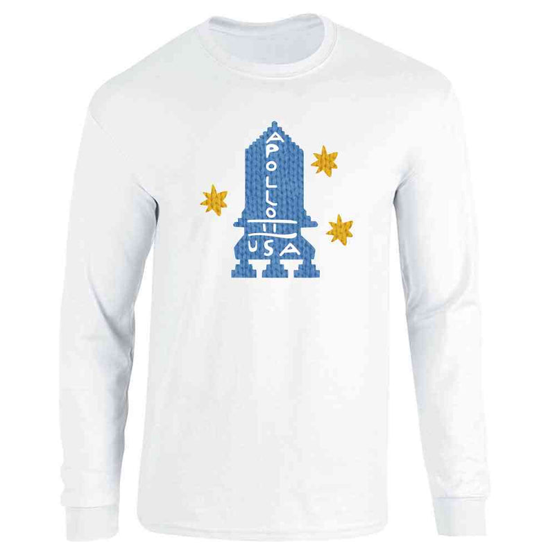 Apollo 11 Retro Knit Sweater Style Halloween  Long Sleeve