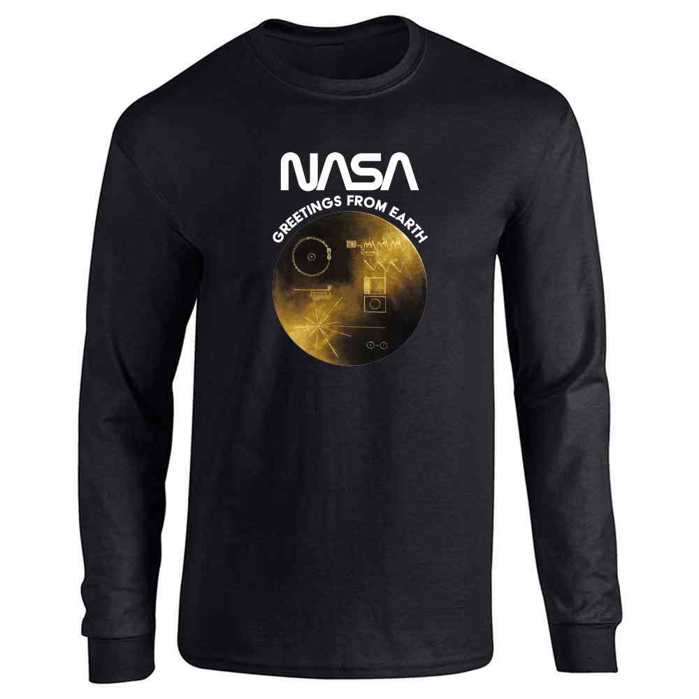 NASA Approved Golden Record Greetings From Earth Long Sleeve