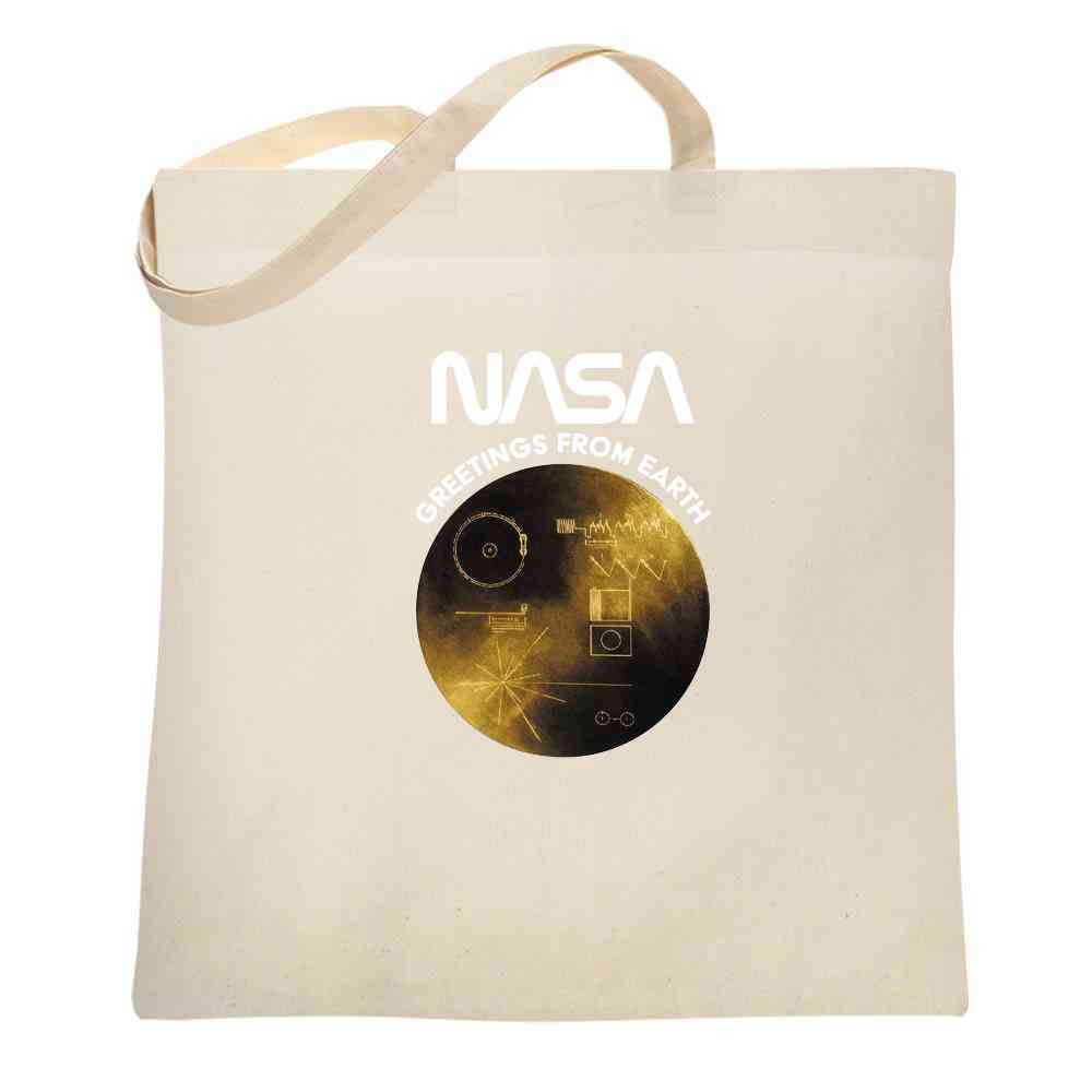 NASA Approved Golden Record Greetings From Earth Tote Bag