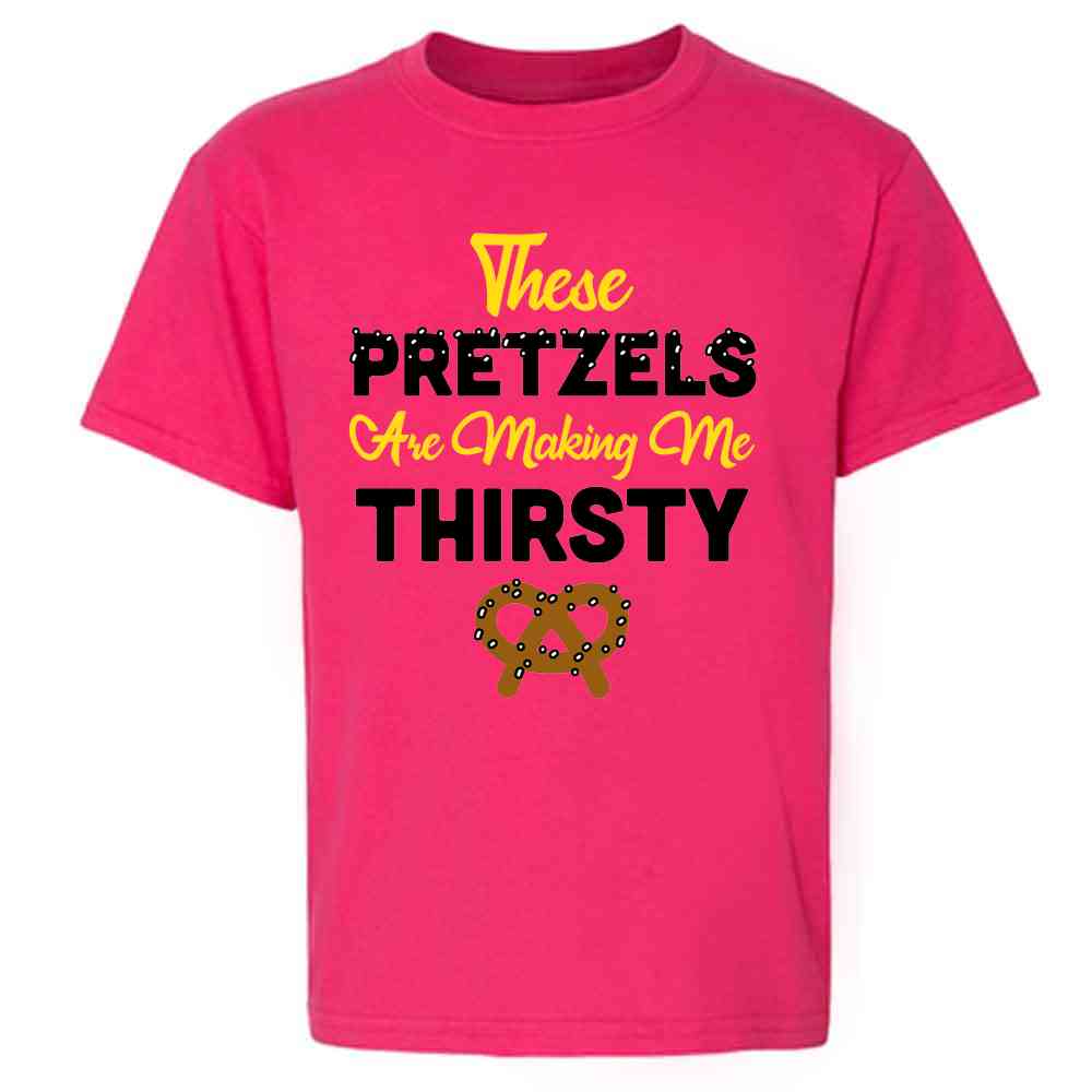 These Pretzels Are Making Me Thirsty Funny 90s Kids & Youth Tee