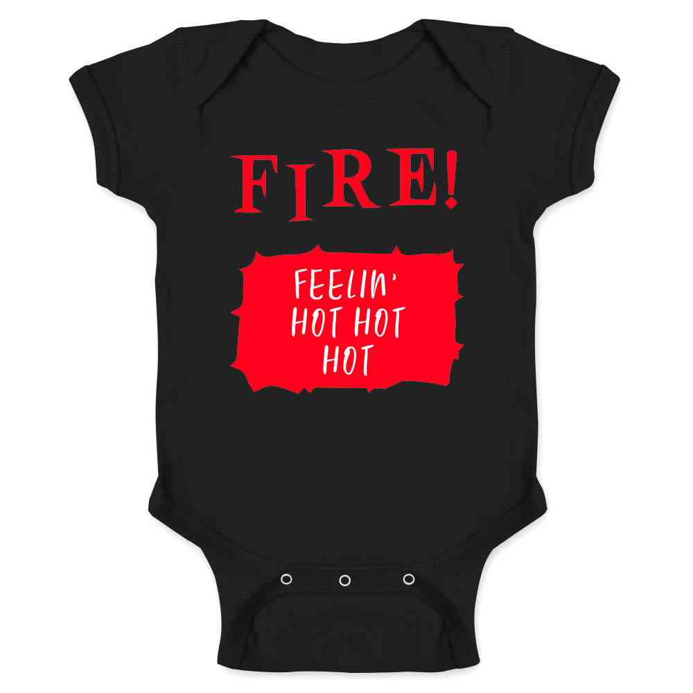 Fire Hot Sauce Packet Funny Halloween Cosplay Taco Baby Bodysuit