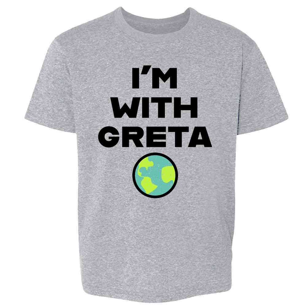 Im With Greta Planet Earth Green Climate Activist  Kids & Youth Tee
