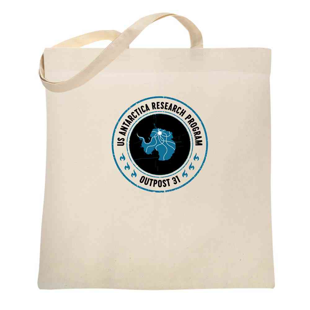 Outpost 31 US Antarctica Research 80s Movie Tote Bag