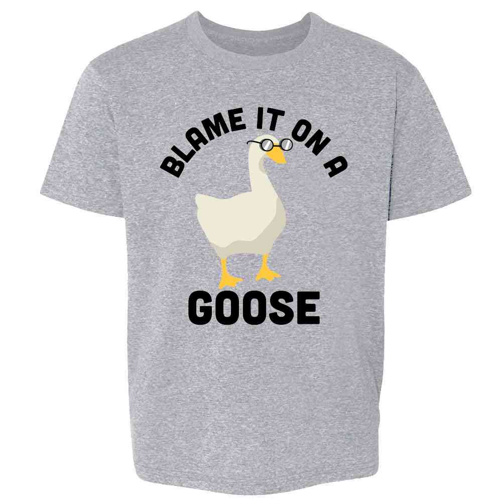 Blame It On A Goose Funny Video Game Meme Kids & Youth Tee