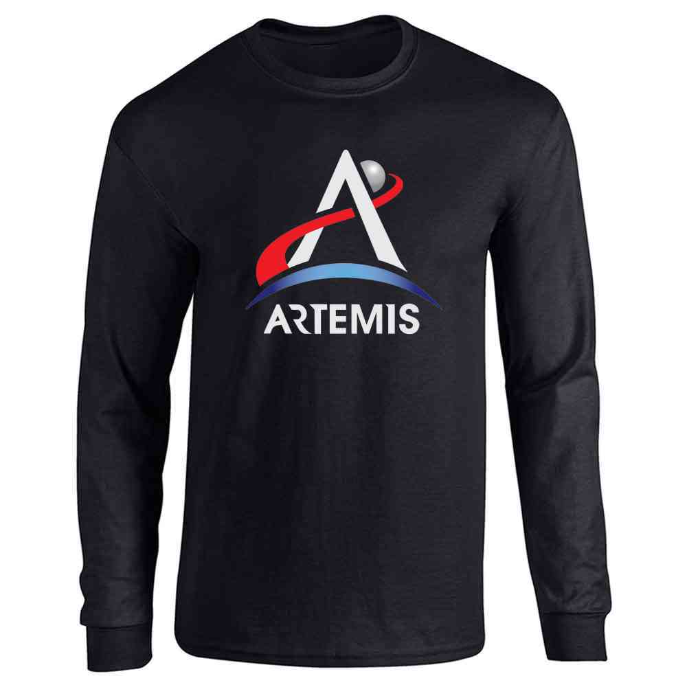 NASA Approved Artemis Program Emblem Moon Mars Long Sleeve