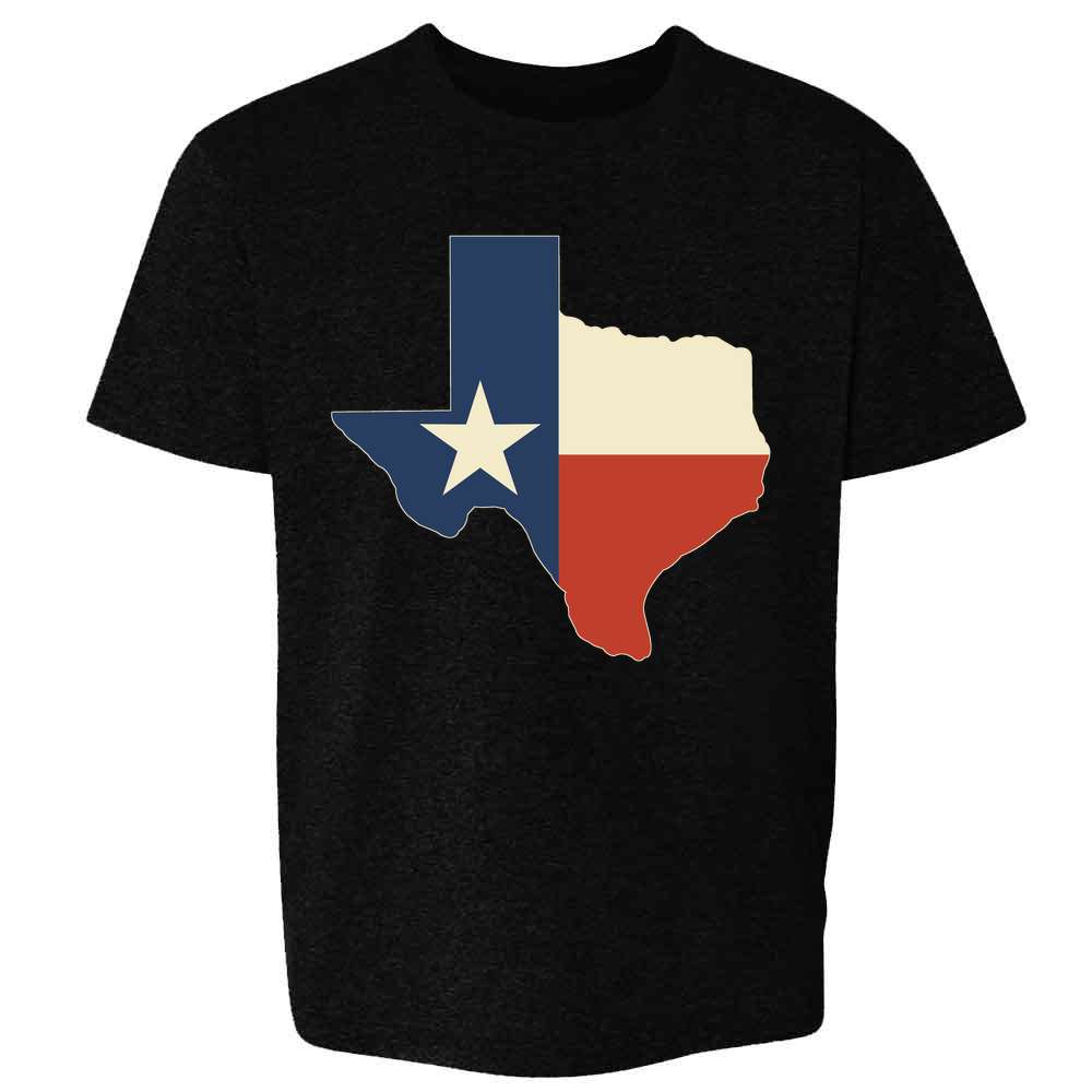 Texas Flag Lone Star State Map Retro Proud Texan Kids & Youth Tee