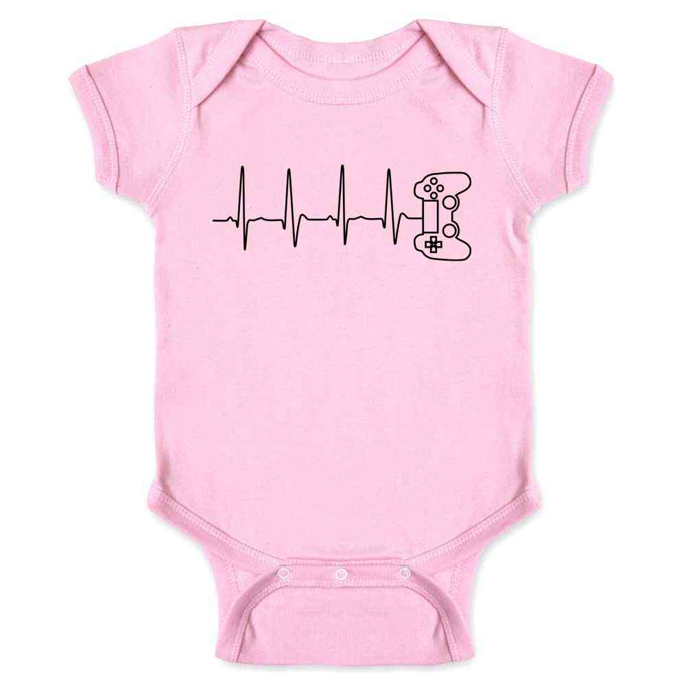 Gamer Heartbeat PS Video Game Controller Gift Baby Bodysuit