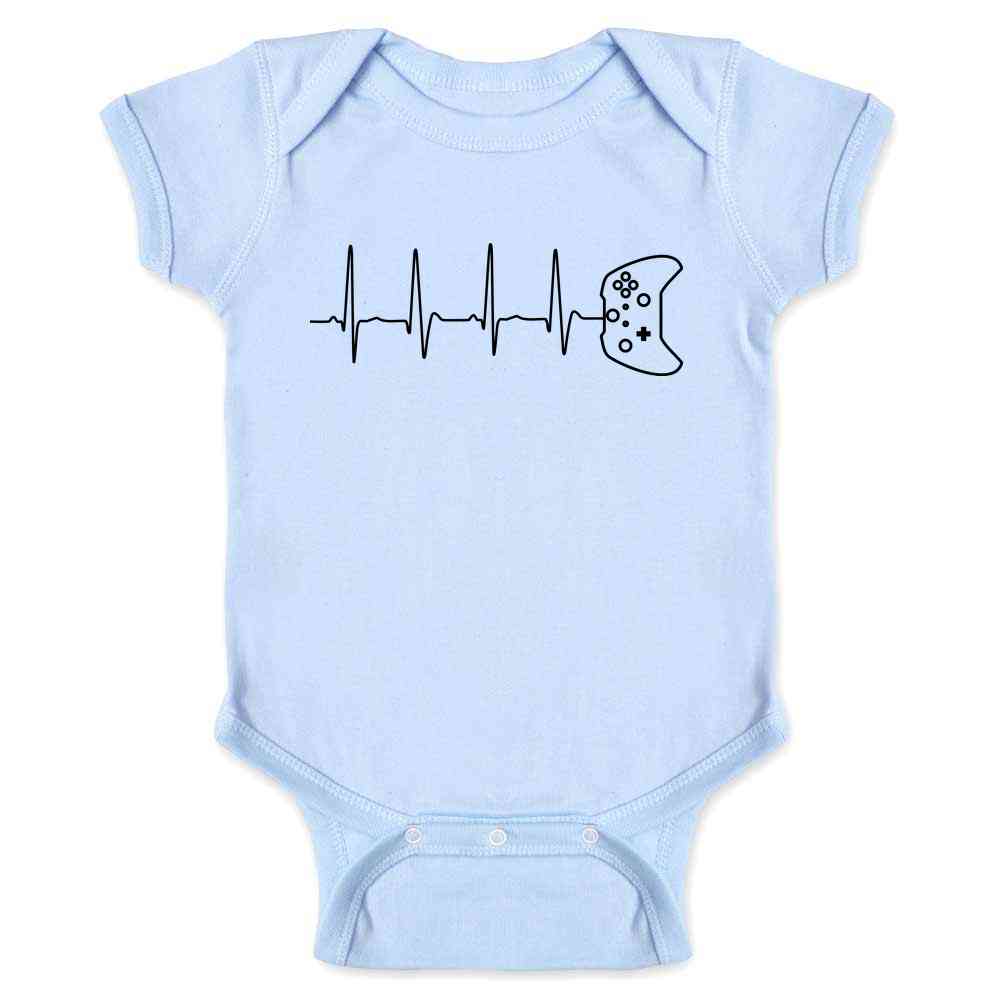 Gamer Heartbeat XB Video Game Controller Gift Baby Bodysuit