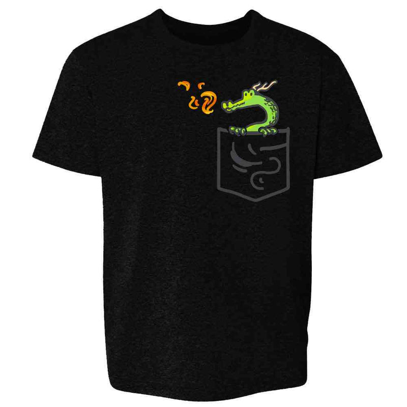 Pocket Pets Dragon Fantasy Cute Faux Pocket Kids & Youth Tee