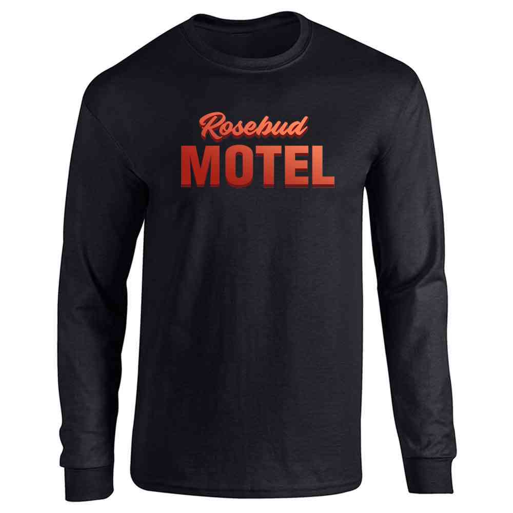 Rosebud Motel Logo Retro Funny Rose Family Long Sleeve