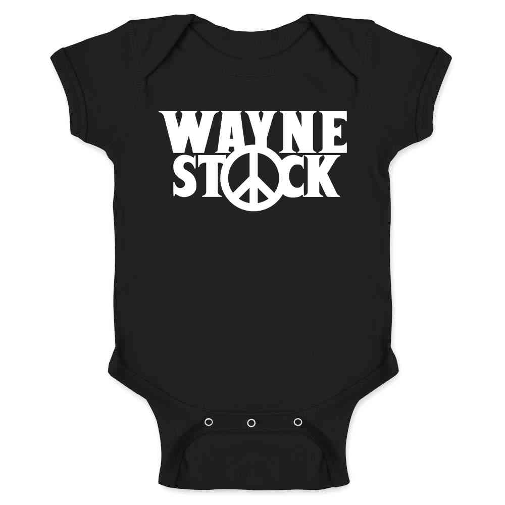 Wayne Stock Funny Retro 90s Movie  Baby Bodysuit
