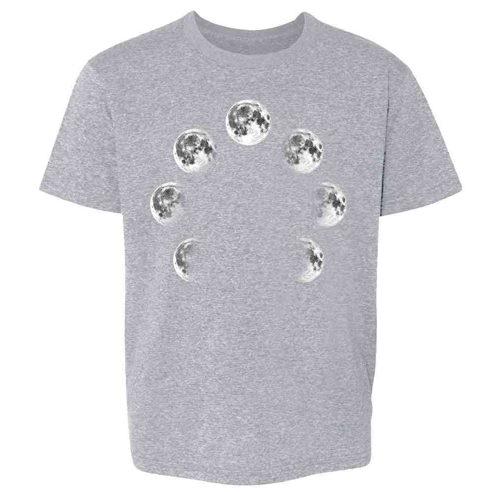 Moon Phases Lunar Cycle Astronomy La Luna Full Kids & Youth Tee