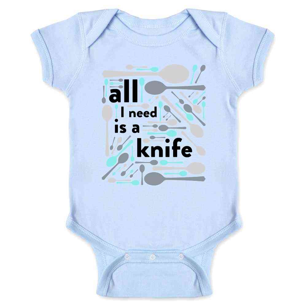 Ten Thousand Spoons No Knife 90s Funny Lyrics Baby Bodysuit