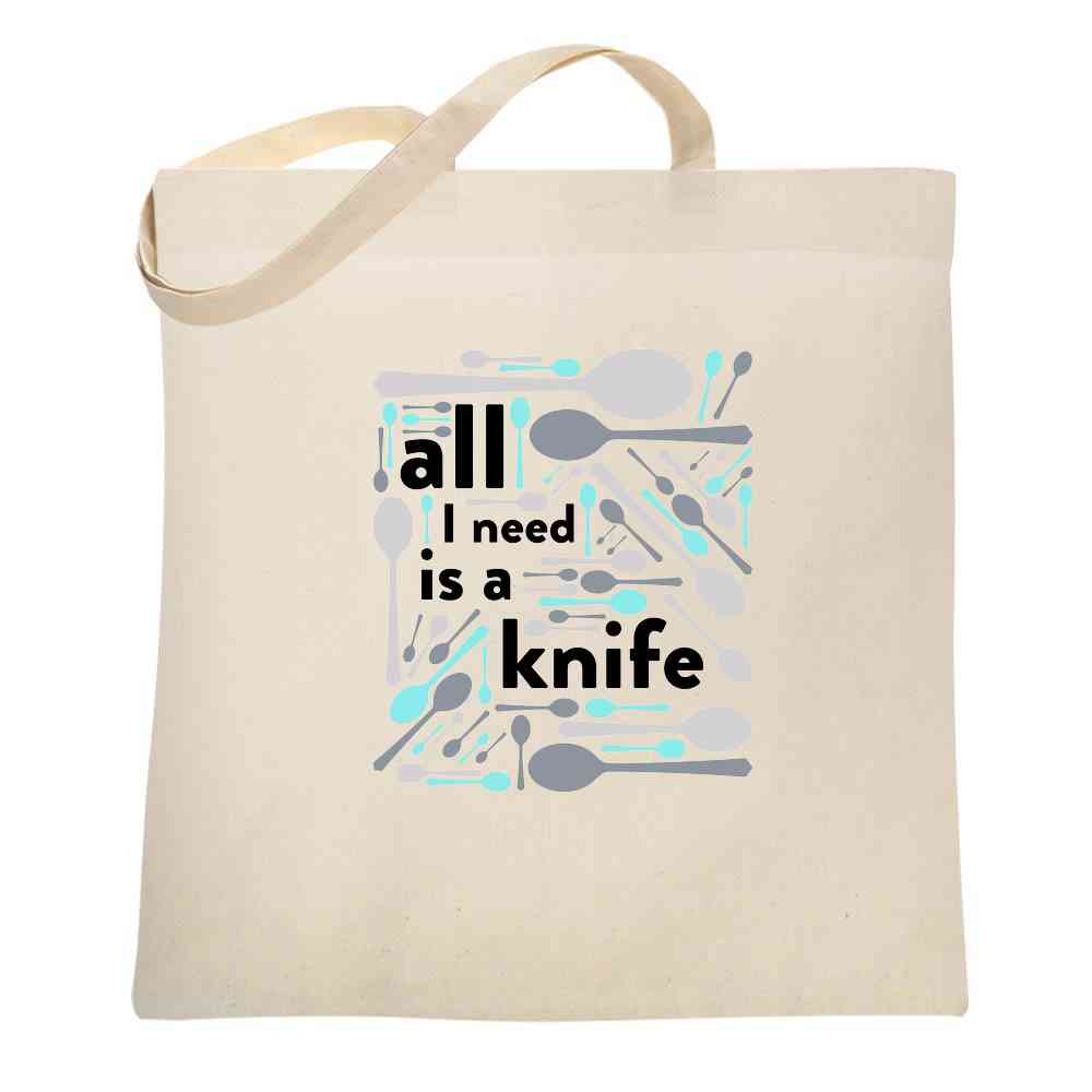 Ten Thousand Spoons No Knife 90s Funny Lyrics Tote Bag