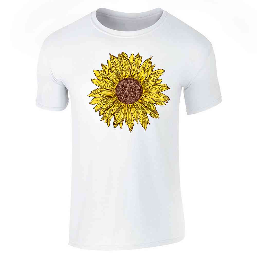 Sunflower Cute Retro Vintage Style Hippie Boho Unisex Tee