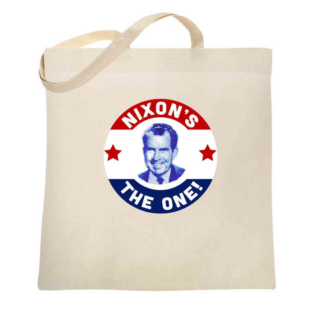 Richard Nixons The One Vintage President Campaign Tote Bag