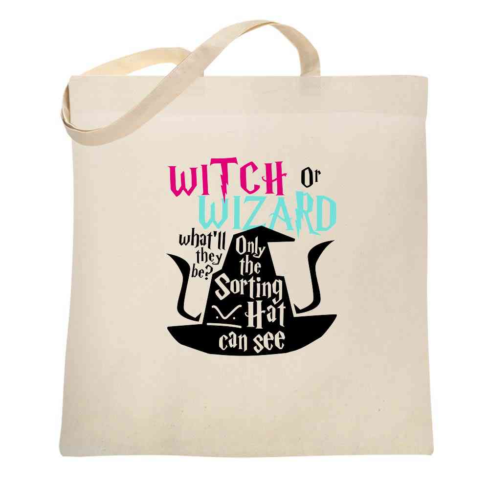 Witch Or Wizard Sorting Hat Gender Reveal Tote Bag