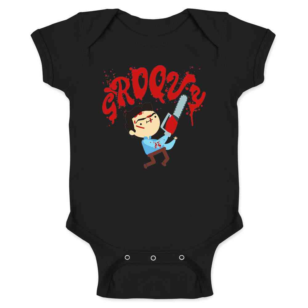 Groovy Ash Cute Funny Horror Cartoon Baby Bodysuit