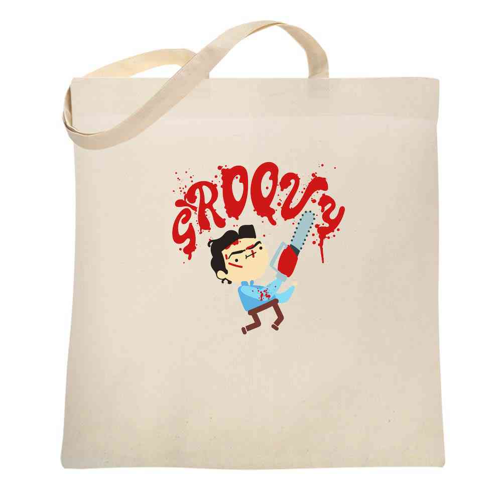 Groovy Ash Cute Funny Horror Cartoon Tote Bag