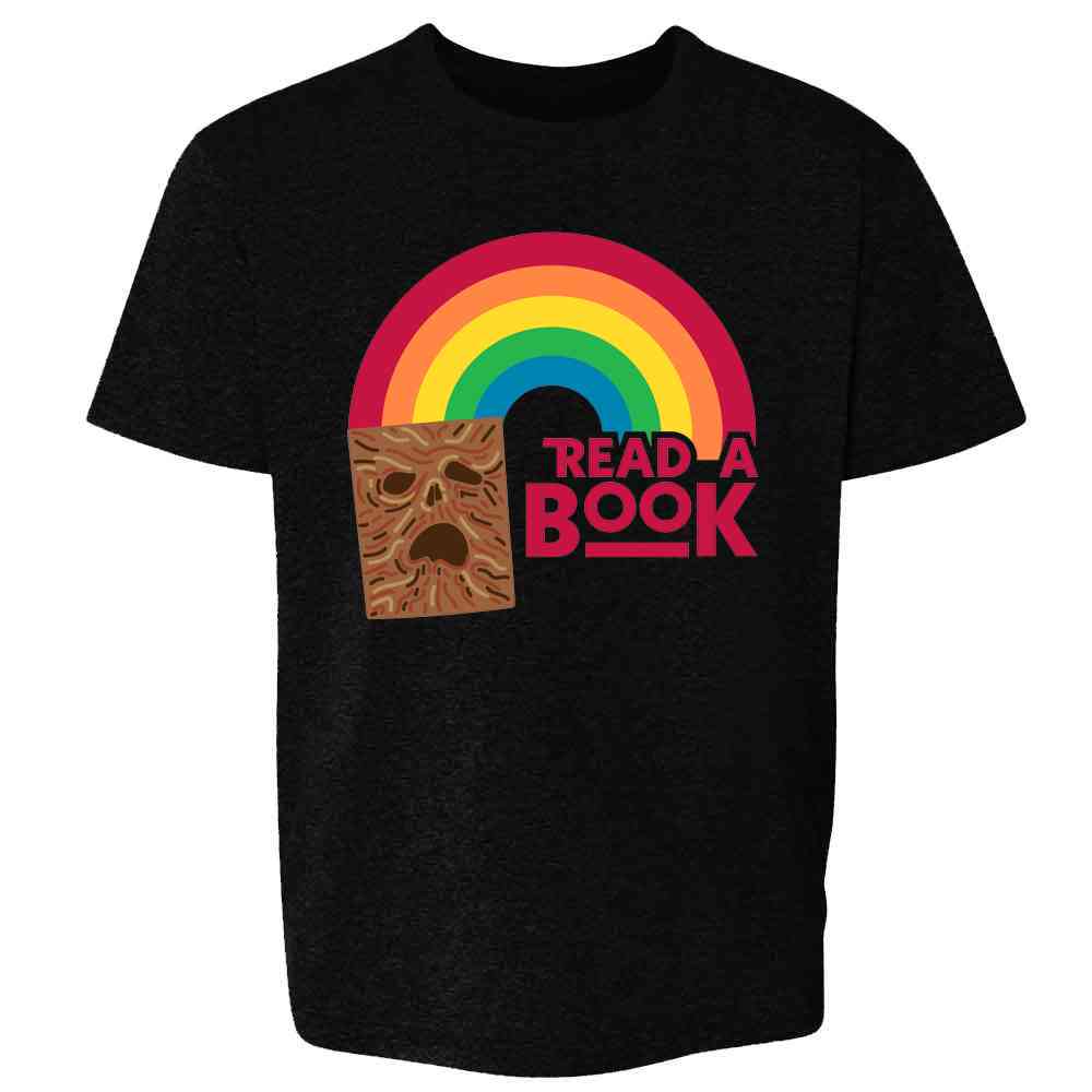 Read A Book Necronomicon Rainbow Funny Horror  Kids & Youth Tee