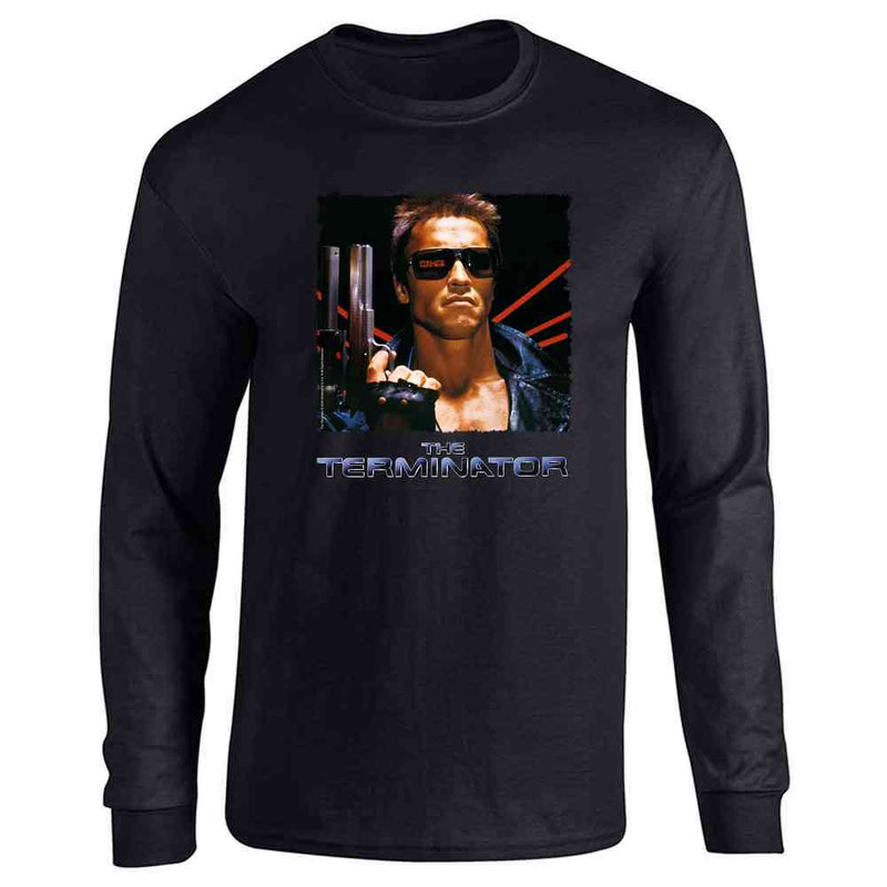 The Terminator Key Art Retro Action Movie Long Sleeve