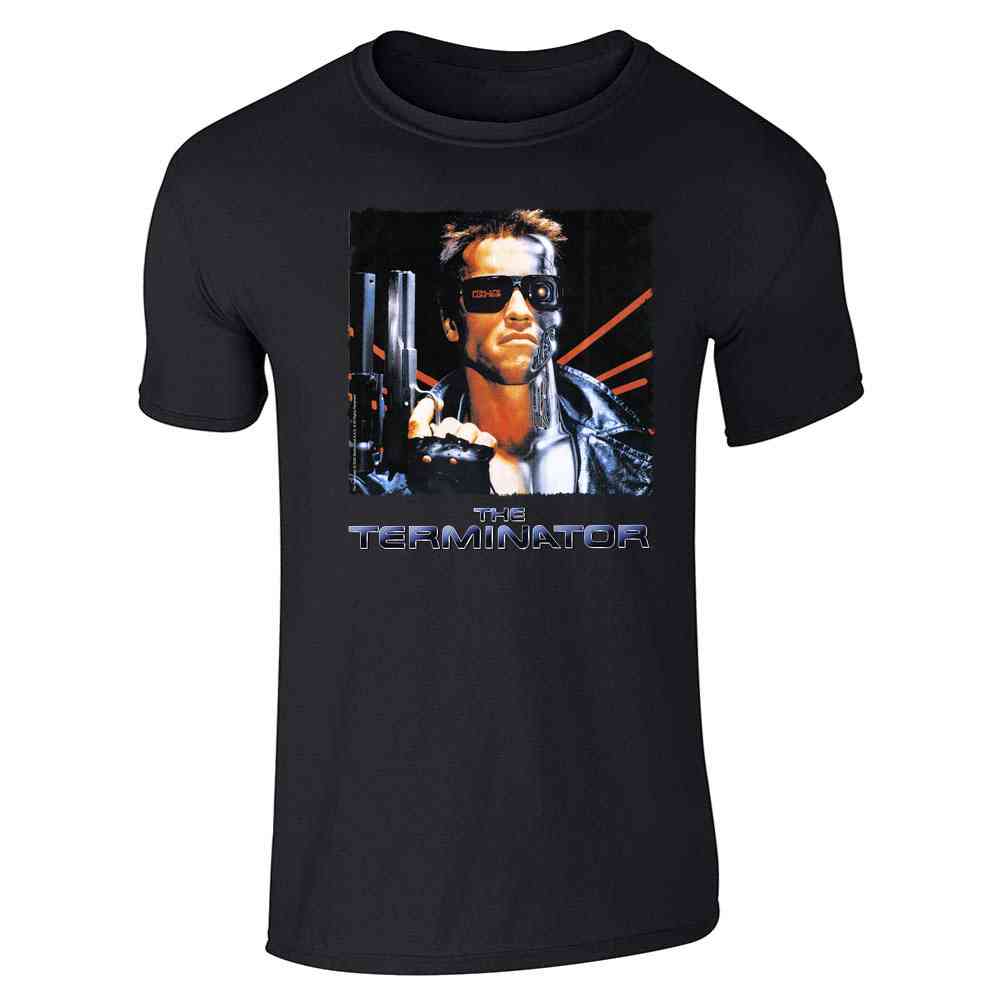 The Terminator Italian Key Art Cyborg Retro Movie Unisex Tee