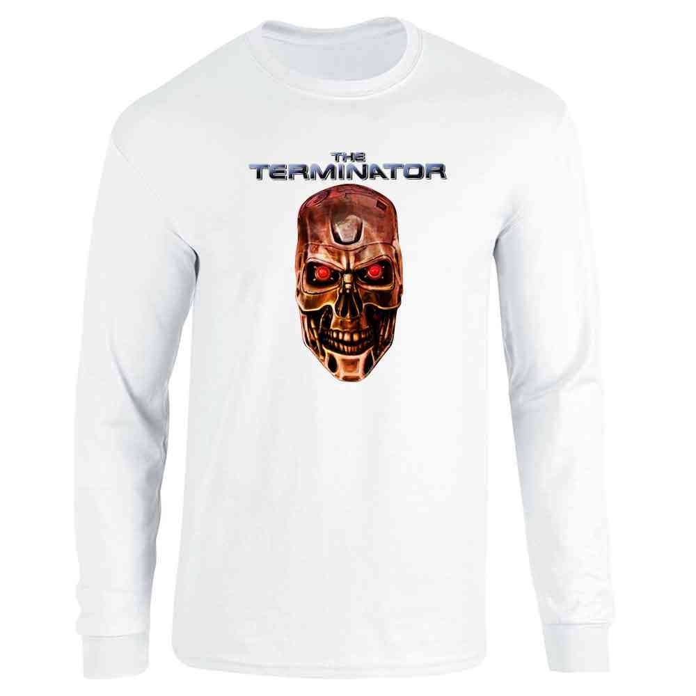 The Terminator Evil Cyborg Skull Movie Long Sleeve – Gotham Gifts | Pop ...