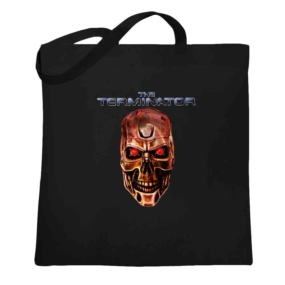 The Terminator Evil Cyborg Skull Movie Tote Bag