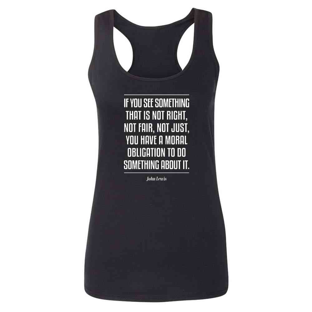 John Lewis Quote Civil Rights Activist Leader  Womens Tee & Tank