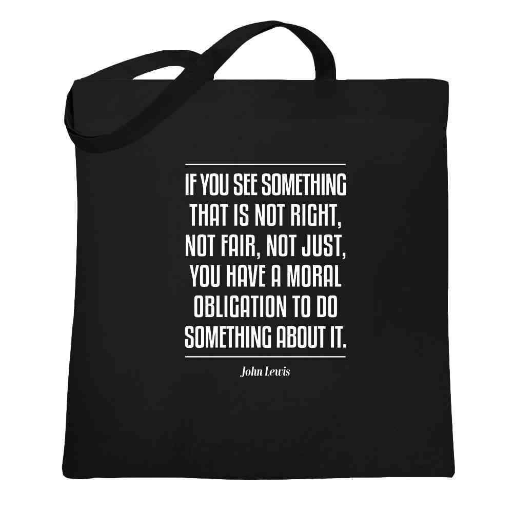 John Lewis Quote Civil Rights Activist Leader  Tote Bag