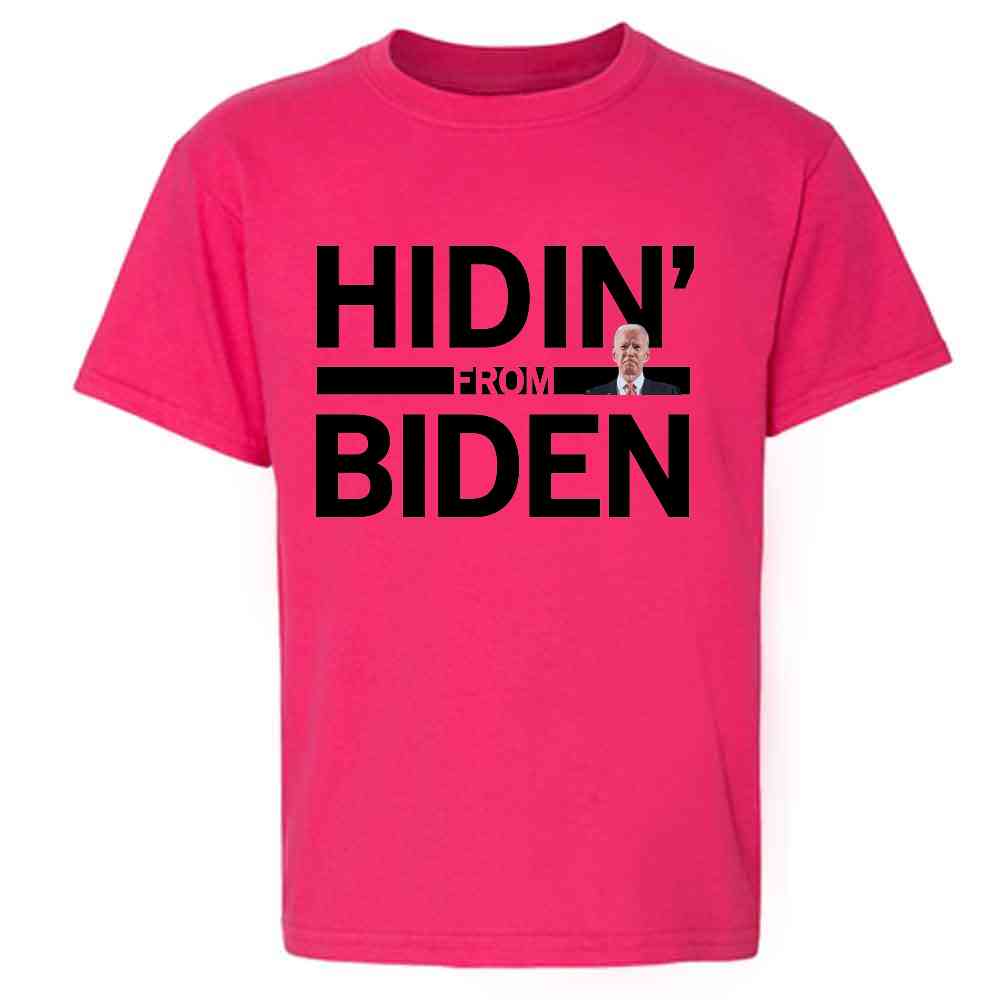 Hidin From Biden 2020 Election Funny Campaign Kids & Youth Tee