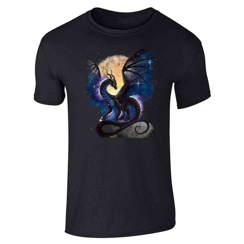 Nightfall Black Dragon Fantasy Art  Unisex Tee