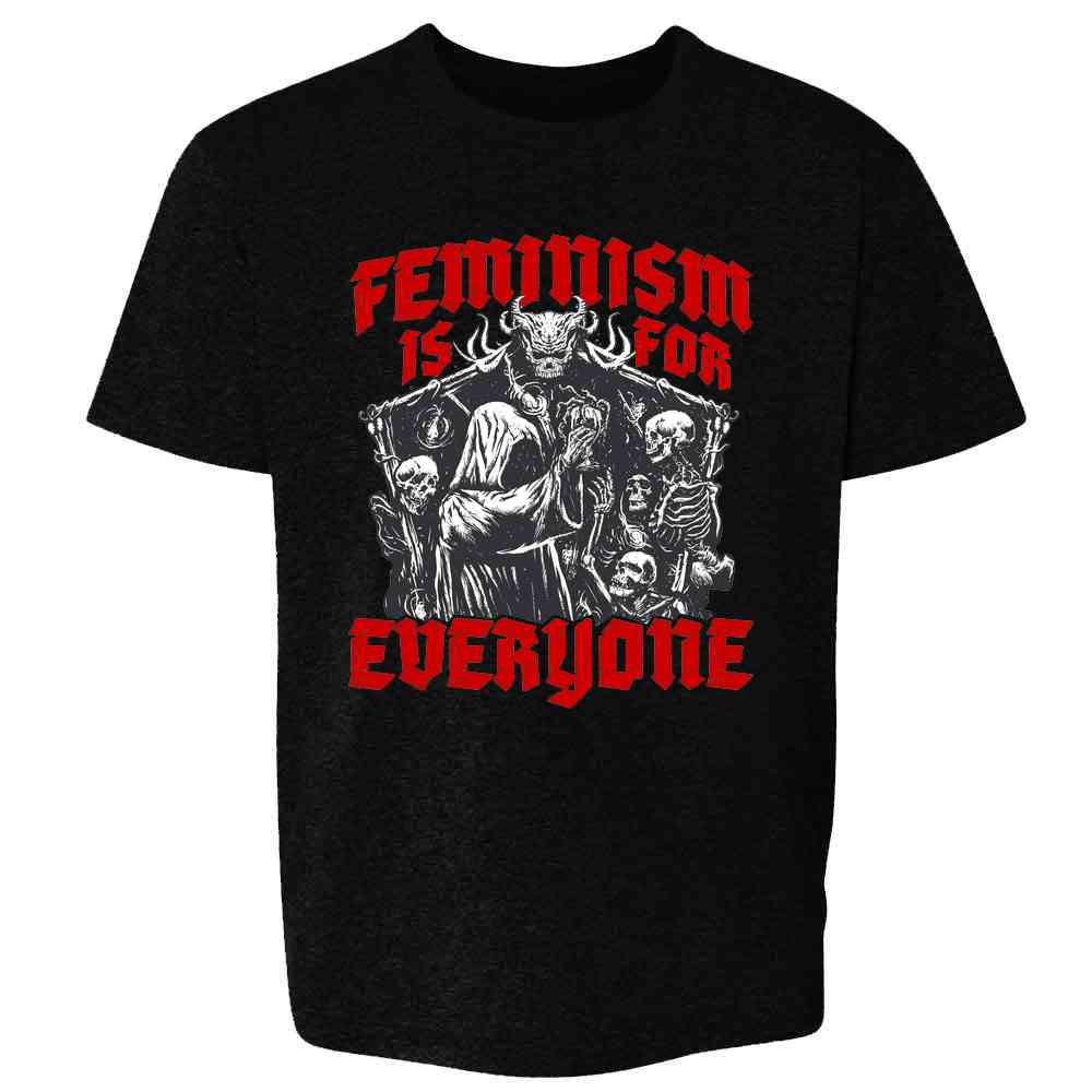 Feminism is for Everyone Metal Punk Emo Goth Kids & Youth Tee