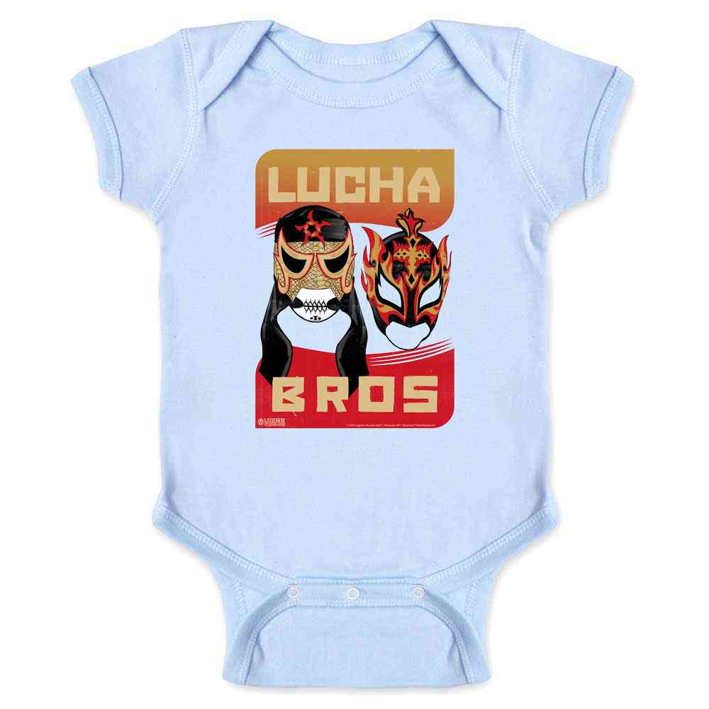 Lucha Bros Masks Penta Zero M Fenix Lucha Libre Baby Bodysuit