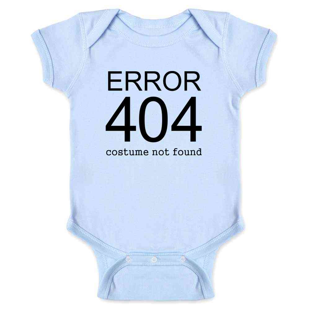 Error 404 Costume Not Found Funny Halloween Baby Bodysuit