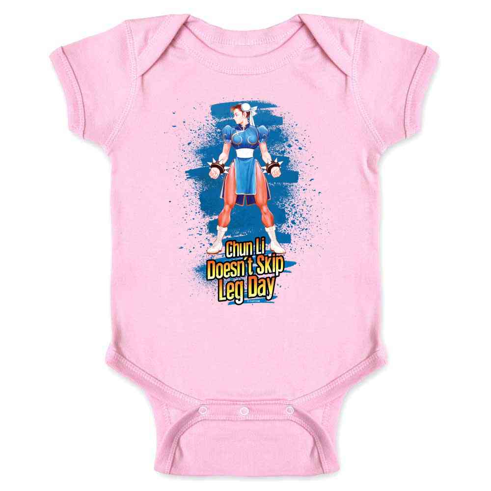 Street Fighter Chun Li Doesn't Skip Leg Day Funny Baby Bodysuit –  Gotham Gifts | Pop Threads