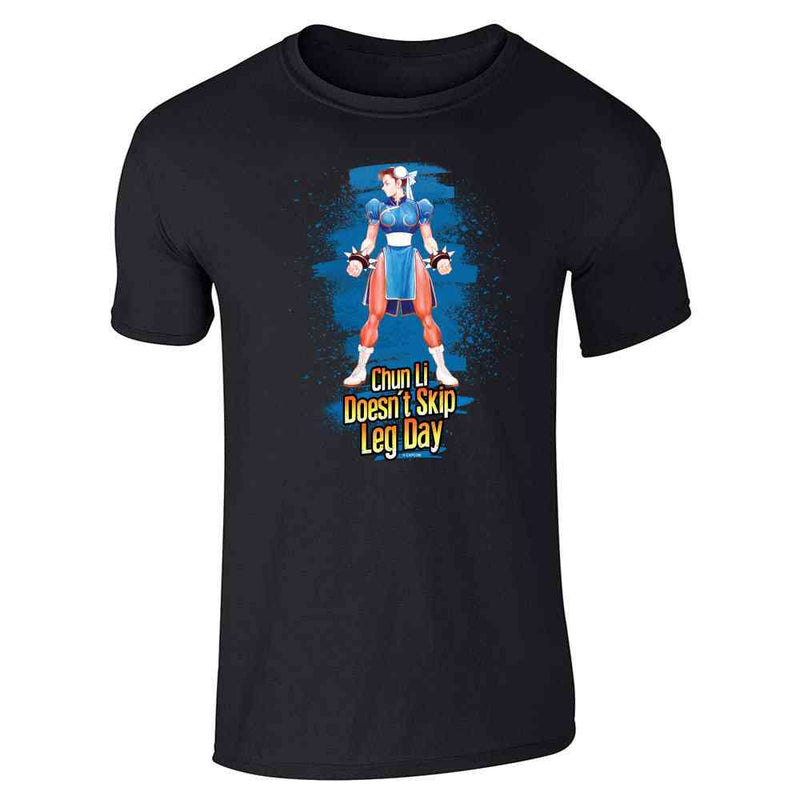 Street Fighter Chun Li Doesn't Skip Leg Day Funny Unisex Tee