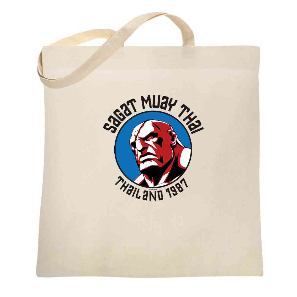 Street Fighter Sagat Muay Thai Gym Video Game  Tote Bag