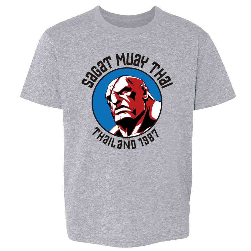 Street Fighter Sagat Muay Thai Gym Video Game  Kids & Youth Tee