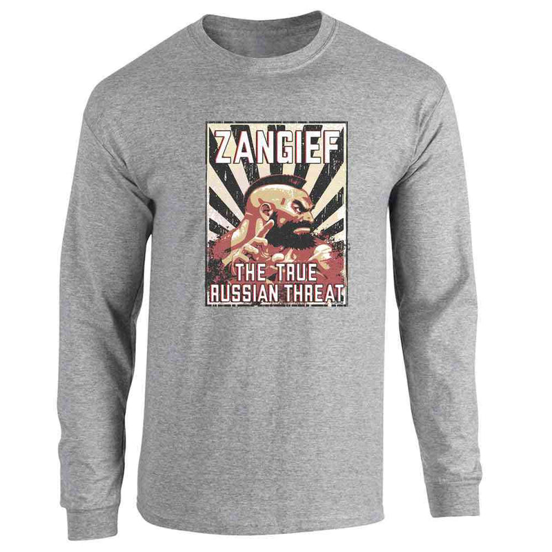 Street Fighter Zangief The True Russian Threat  Long Sleeve