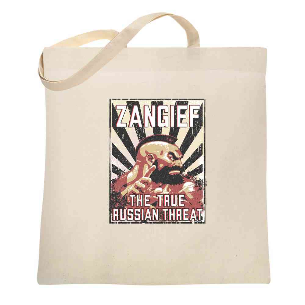 Street Fighter Zangief The True Russian Threat  Tote Bag
